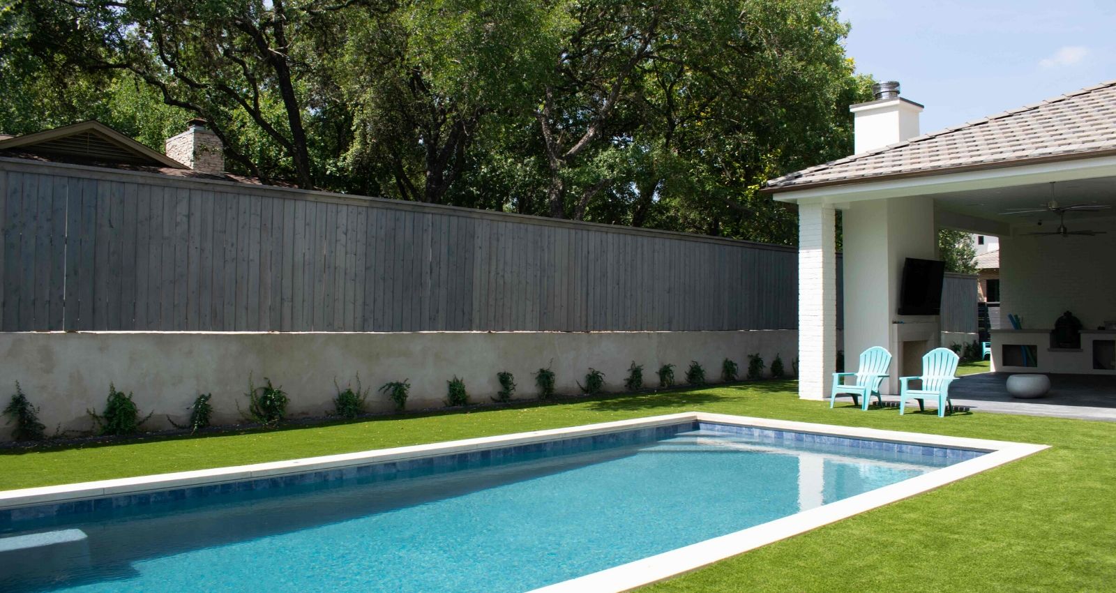 Artificial Grass Around Pool